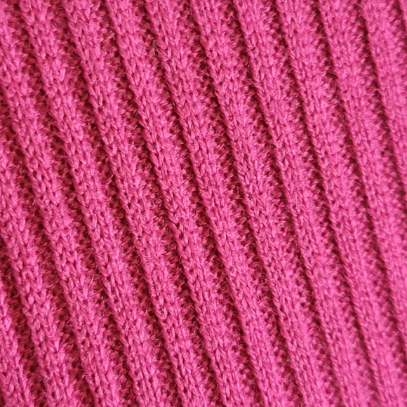 Boohoo Petitete Knitted Rib Roll Jumper Jumper Dress Berry - Picture 9 of 11